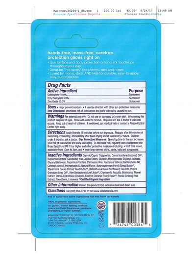 Carton Back Label (Al00384 Fast Fix Sun Stick Spf30 Carton Back Label)